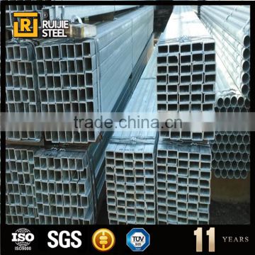 galvanized steel tube/pipe, q235 pre galvanized square pipe, pre-gi square pipe