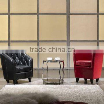 Living Room furniture sofa / hotel leather armchair HS12