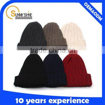 High Quality Women Knitting Fashion Warm Winter Ski Beanie Hat Cap