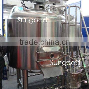 Sungood 5bbl/7bbl/10bbl/15bbl/20bbl/30bbl Steam Heating Mash tun with VSD Mixer/Rakes/Plow