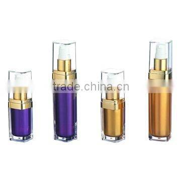 Square series 15ml/30ml Cosmetic Plastic Acrylic Lotion Bottle