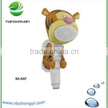 Cartoon shower hand shower lovely shower eco friendly small shower rain sprayer baby shower favors baby shower tiger shower