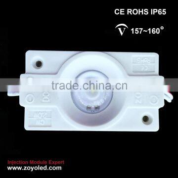 Led module 2W with lens waterproof high lumen injection led module 12V led display module signage light 5 year warranty