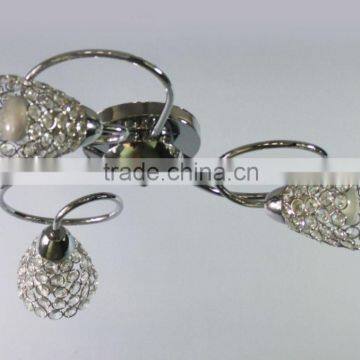 chrome weaving crystal chandelier ceiling light/lamp 10181-3