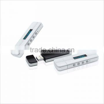 2015 new products "Slim Stick" 3D USB Rechargeable Pedometer with 30 Days Memory