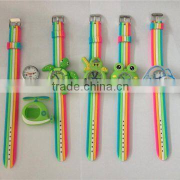 newest rainbow water resistant wristband watches wristwatches silicone