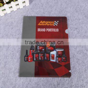 wholesale promotional plastic pp a4 expanding file folder L shape file folder pp a3 plastic file cover
