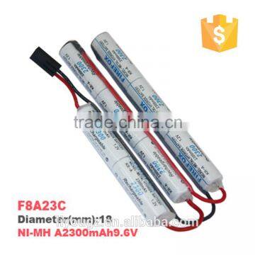 HOT!!! FireFox high Power airsoft A 9.6v 2300mah Battery rechargeable battery gun battery