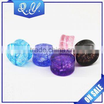 Ear Plug Piercing Jewelry Stone Ear Gauges Plugs Factroy Direct Sale