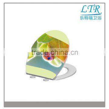 Convenient for Daily Scrubbing Slim Novelty Toilet Seat With Printed Design photo-3