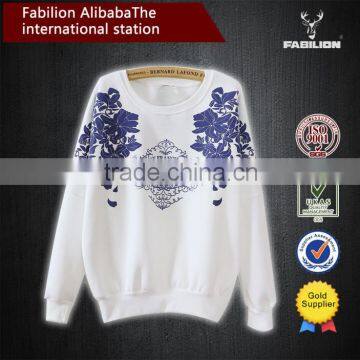 Winter New Korean Women O-neck Long-sleeved Sweaters Printing no Zipper Hoodie Jacket photo-1