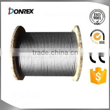 7x7 galvanized steel wire rope for crane