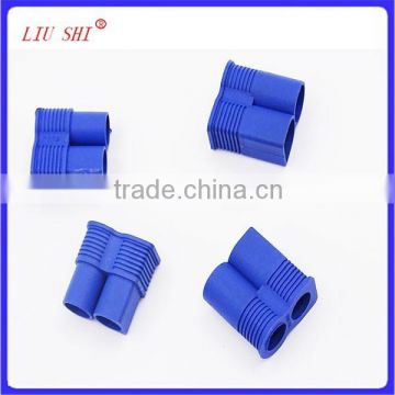 high quality 6.0mm gold plated connector with blue plastic housing