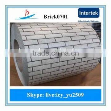 BRICK0701/pre-painted galvanized steel coil/ppgi used in the garden fence,decoration,the wall outside the house made in China