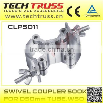 CLP5011 aluminum swivel coupler truss clamps 50mm ,roof truss beam clamp,Swivel coupler 500kg for D50mm tube .