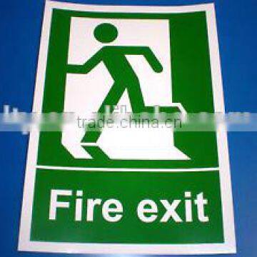 plastic fire exit ( left ) entry exit signs (M-CS076)