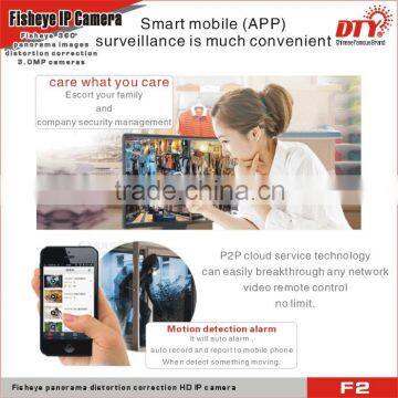Remote Control Wifi ip Camera,IR Night Vision Fisheye ip Camera,F2 photo-6