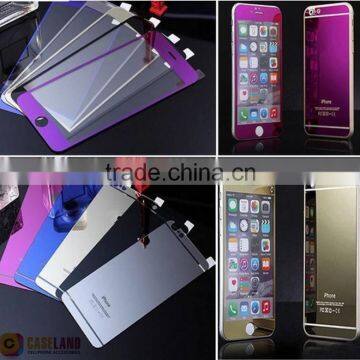 Glass Screen Protector, For Apple Iphone 6 Plus Plating Color Mirror Toughened Glass Front Screen Protector Film