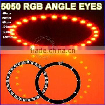 80mm 100MM 120MM 130MM decorating headlight color change Led e39 angle eyes