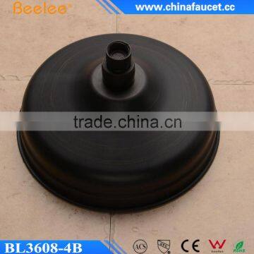 Black Round Brass Shower ORB Ceiling Wall Rainfall Shower Head photo-2