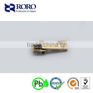 RORO14120909#5 Zinc Alloy Gold Brass Zipper Silder and Puller Design photo-6