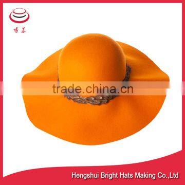 Orange Wool Felt Floppy Hat Manufacturer And Wholesaler