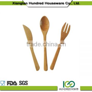 High quality wholesale fashion Wooden Spoons and Spatula Set for Serving and Cooking Tools wooden ice cream stick spoons