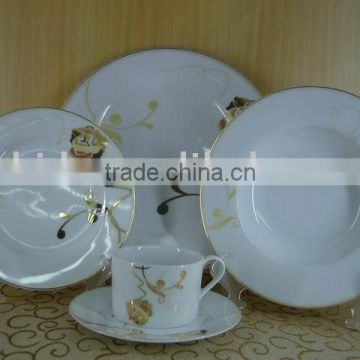 20pcs golden design porcelain dinner set