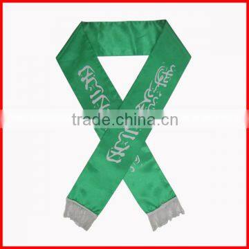 130*14cm Iraq country scarf,popular and durable scarf,sports club scarf