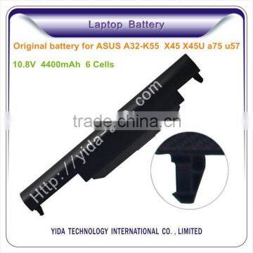 10.8v rechargeable laptop battery for Asus A32-K55 X45 X45U a75 u57series