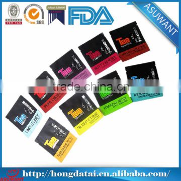 colorful printed Matte aluminum foil tea bag