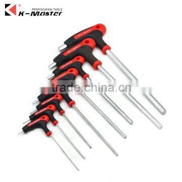 K-Master manufacture T handle wrench set 2-10mm screwdriver hex key