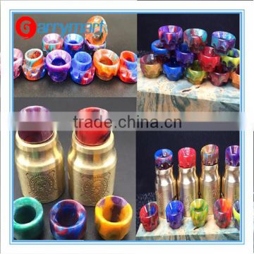 Colorful e cig original EPOXY RESIN AV battle drip tips resin brimestone drip tips for vapor