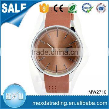 New Creative Lady Casual Vintage Popular Silicone Rubber Wristband Watch photo-2