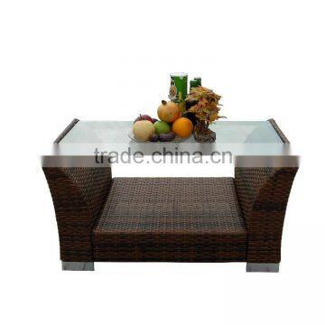 2015 rattan furniture double-ply coffee table