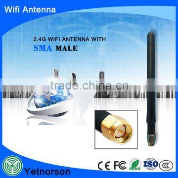 2400-2483MHz whip rubber wifi antenna laptop internal wifi direct antenna for laptop use