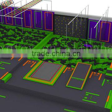 1000 sq Commercial Indoor Trampoline Park/Factory Price Amusement Trampoline for Kids and Adults photo-2