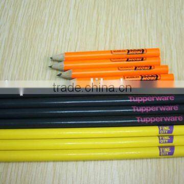 Wood pencil Wholesale Short Pencils with Eraser for drawing and writing