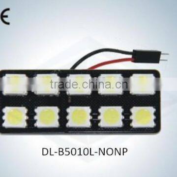 led Auto Light Dome Lamp No Polarity 10SMD 5050 with CE