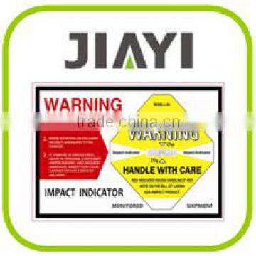 2015 Cheapest Shockwatch Label Impact Indicator Invigilator Indicator Monitoring Shock Label