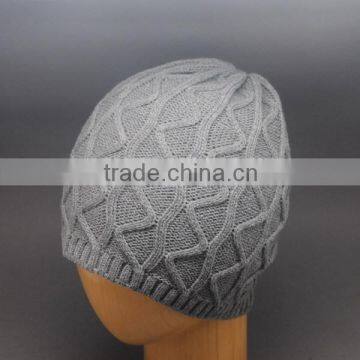 CUSTOM ACRYLIC CABLE BLANK BEANIE HAT FACTORY CHINA