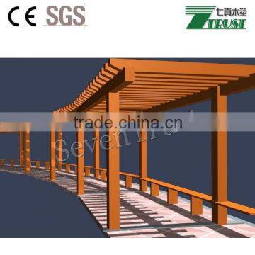 WPC Materials Factory Outlets Pergolar Used for Outdoor