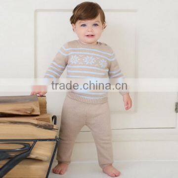 DB270 dave bella autumn cotton wool prince sets baby clothes baby clothing baby knitted chothing set                        
                                                Quality Choice