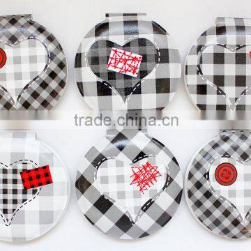 2015 round pu leather pocket mirror,MA158