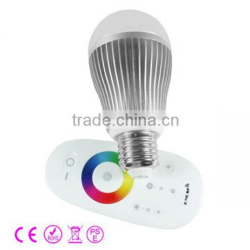 6w rgb wifi led bulb + 2.4G rf wireless touch remoter