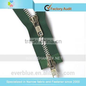 NO.5 aluminum zipper two way