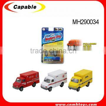 Die cast toys mini car toy pull back ambulance toys