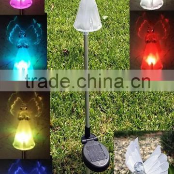 Outdoor Lighted Fiber Optical Acrylic Angel for Christmas Gift or Decoration