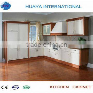 Modern PVC Wrapped Door Kitchen Cabinets Design