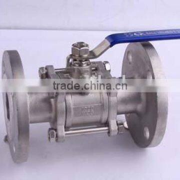 3-PC Type stainless steel flanged ball valve